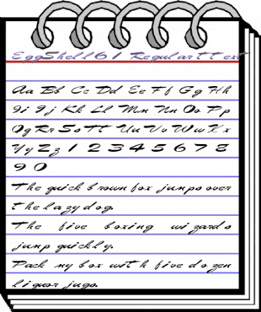 EggShell61 Regular animated font preview EggShell61 Regular animated font preview