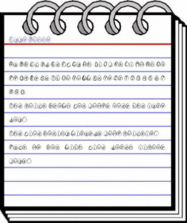 Eggy Bunny Regular animated font preview
