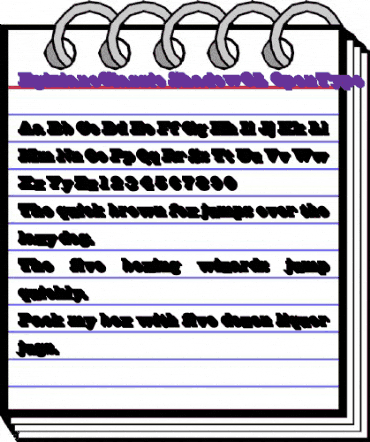 EgizianoClassic ShadowOL animated font preview