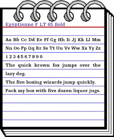 EgyptienneF LT Roman Bold animated font preview EgyptienneF LT Roman Bold animated font preview