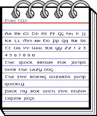 Eire Wd Regular animated font preview Eire Wd Regular animated font preview