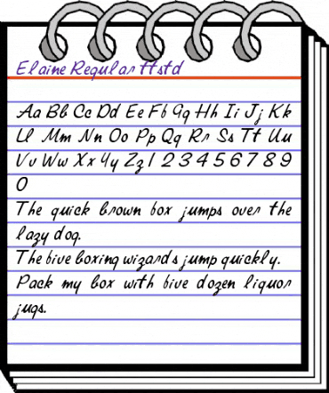 Elaine Regular animated font preview Elaine Regular animated font preview