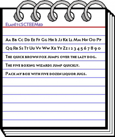 ElanItcSCTEEMed Regular animated font preview ElanItcSCTEEMed Regular animated font preview