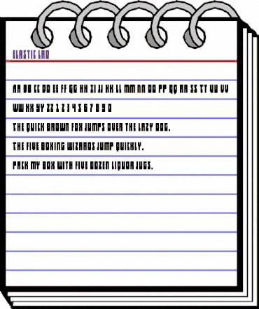 Elastic Lad Regular animated font preview Elastic Lad Regular animated font preview
