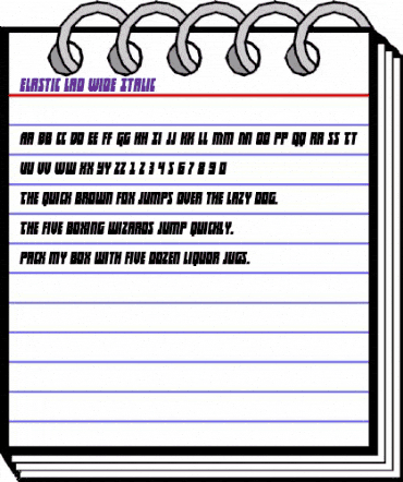 Elastic Lad Wide Italic Regular animated font preview Elastic Lad Wide Italic Regular animated font preview