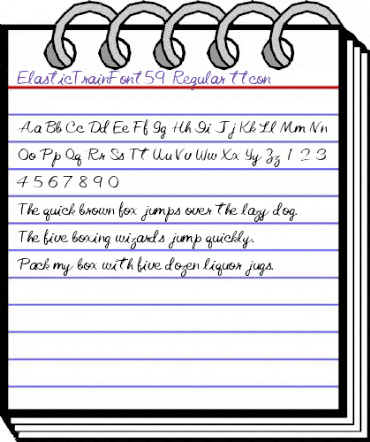 ElasticTrainFont59 Regular animated font preview