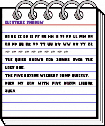 Elcatraz Shadow Regular animated font preview Elcatraz Shadow Regular animated font preview