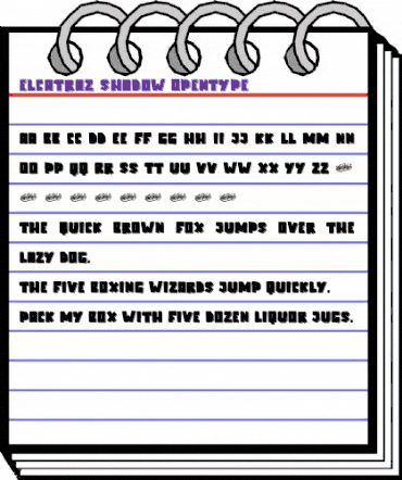 Elcatraz Shadow Regular animated font preview Elcatraz Shadow Regular animated font preview