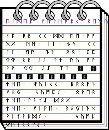 Elder Futhark Regular animated font preview