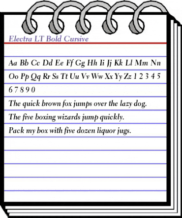 Electra LT Regular Bold Italic animated font preview Electra LT Regular Bold Italic animated font preview