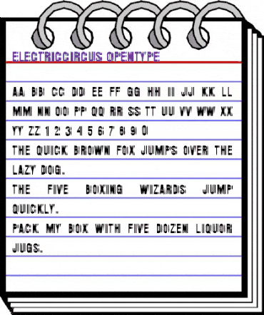 ElectricCircus Regular animated font preview ElectricCircus Regular animated font preview