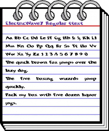 ElectricWave7 Regular animated font preview ElectricWave7 Regular animated font preview