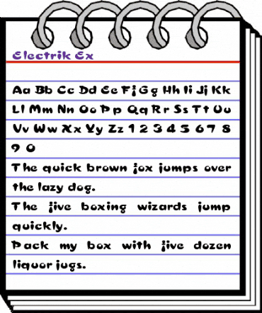 Electrik Ex Regular animated font preview Electrik Ex Regular animated font preview