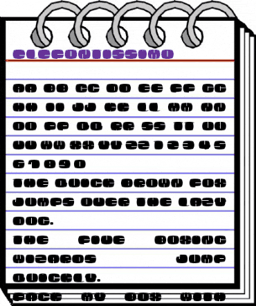 EleFontissimo Regular animated font preview EleFontissimo Regular animated font preview