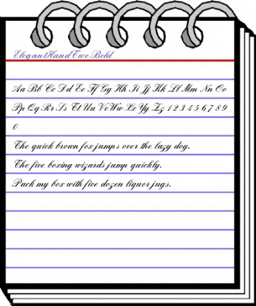 ElegantHandTwo Bold animated font preview ElegantHandTwo Bold animated font preview