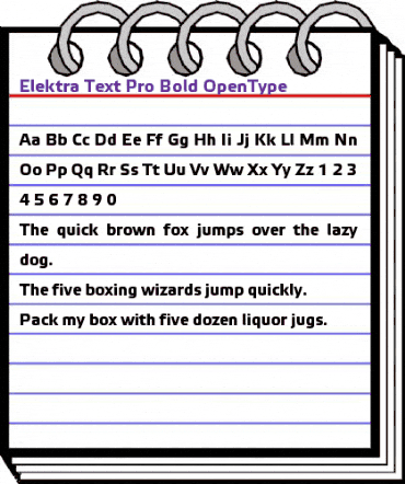 Elektra Text Pro Bold animated font preview Elektra Text Pro Bold animated font preview