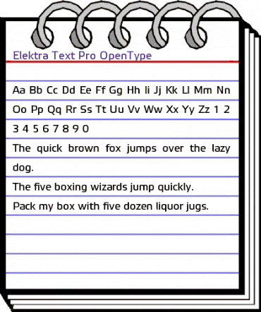 Elektra Text Pro Regular animated font preview Elektra Text Pro Regular animated font preview