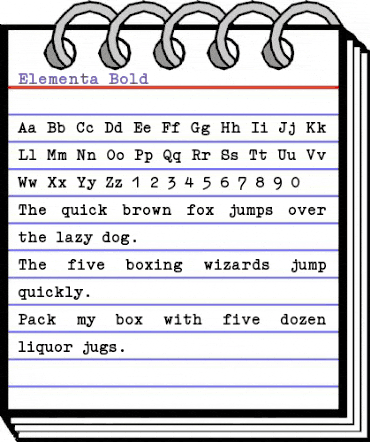 Elementa Bold animated font preview Elementa Bold animated font preview