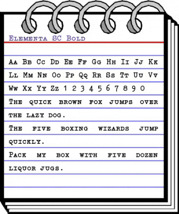Elementa SC Bold animated font preview Elementa SC Bold animated font preview