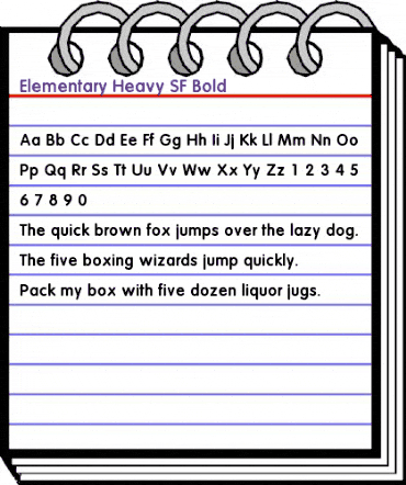 Elementary Heavy SF Bold animated font preview Elementary Heavy SF Bold animated font preview