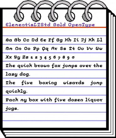 Elementis LT Std Bold animated font preview Elementis LT Std Bold animated font preview