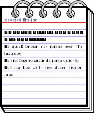 elevated Regular animated font preview elevated Regular animated font preview