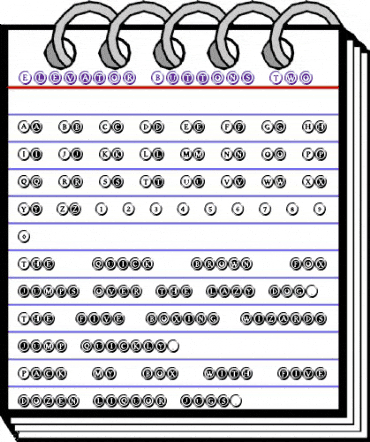 Elevator Buttons Two Regular animated font preview