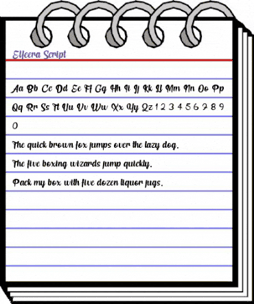 Elfeera Script Regular animated font preview