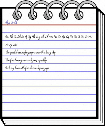 elfia Bold animated font preview