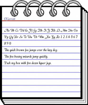 ElGarrett Regular animated font preview ElGarrett Regular animated font preview