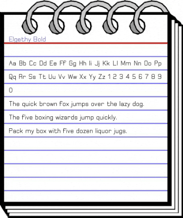 Elgethy Bold Regular animated font preview Elgethy Bold Regular animated font preview