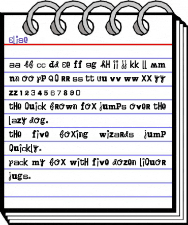 Elise Regular animated font preview