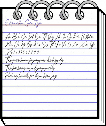 Elizavetha Regular animated font preview Elizavetha Regular animated font preview