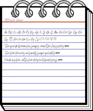 Ellaine Demo Regular animated font preview