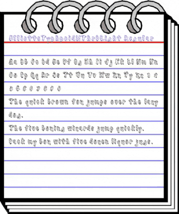 ElliottsTyphpoidMThrDLight Regular animated font preview ElliottsTyphpoidMThrDLight Regular animated font preview