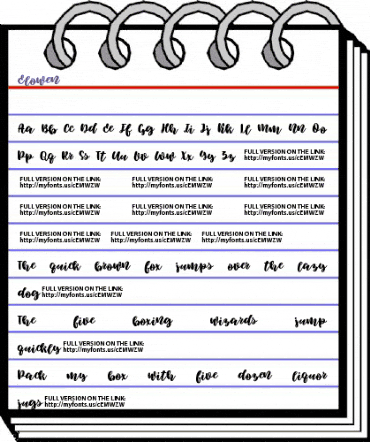 Elowen Regular animated font preview Elowen Regular animated font preview