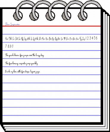 Elsa Sayonara Regular animated font preview