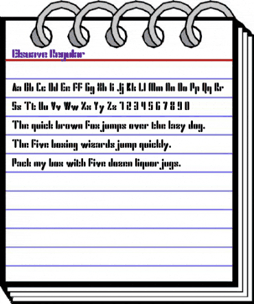 Elsuave Regular animated font preview Elsuave Regular animated font preview