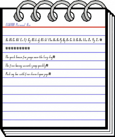 ELVINO Personal Use Regular animated font preview