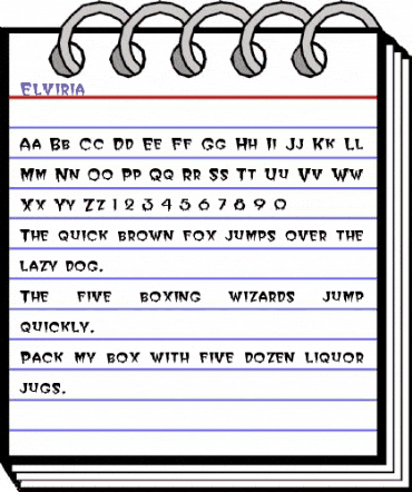 Elviria Regular animated font preview