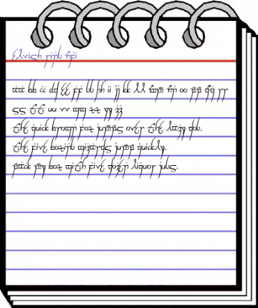 Elvish Ring NFI Regular animated font preview