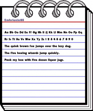 Embrionic85 Bold animated font preview Embrionic85 Bold animated font preview