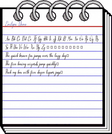 Emilyne Demo Regular animated font preview Emilyne Demo Regular animated font preview