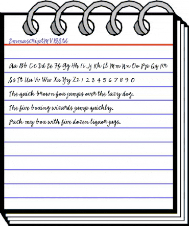 Emmascript MVB Std Regular animated font preview Emmascript MVB Std Regular animated font preview