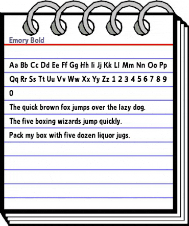 Emory Bold animated font preview Emory Bold animated font preview