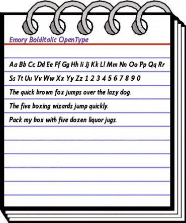 Emory Bold Italic animated font preview Emory Bold Italic animated font preview