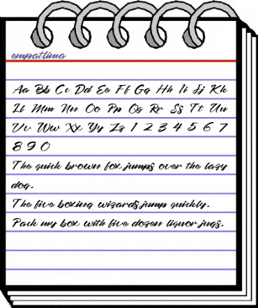 empatlima Regular animated font preview