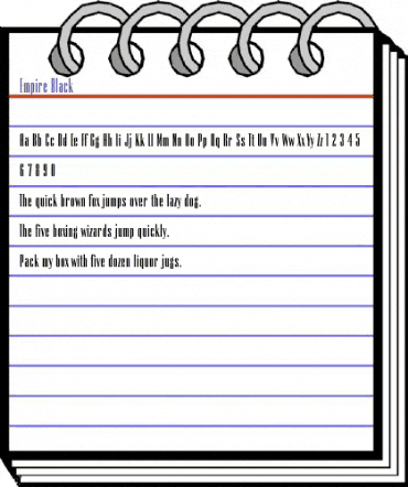 Empire Regular animated font preview Empire Regular animated font preview