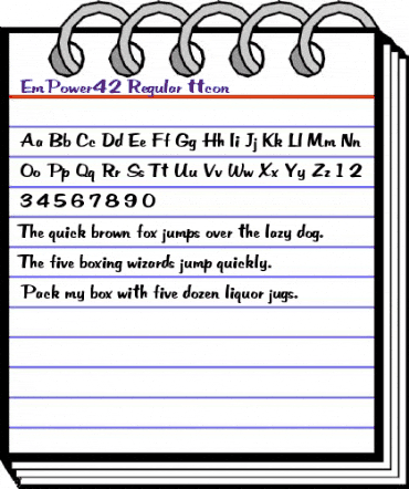 EmPower42 Regular animated font preview EmPower42 Regular animated font preview