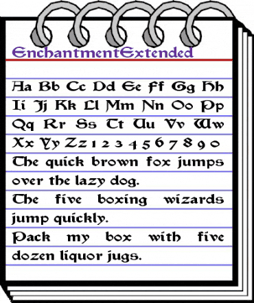 EnchantmentExtended Regular animated font preview